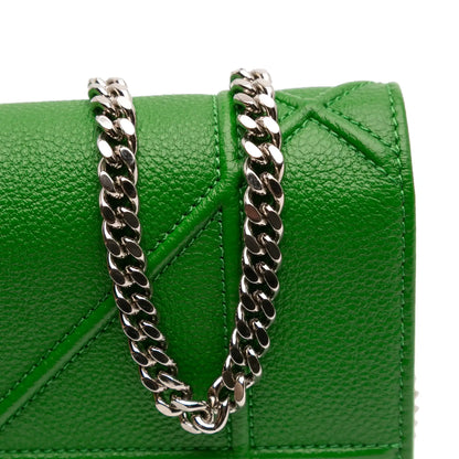 Dior Grained Calfskin Diorama Croisiere Wallet on Chain