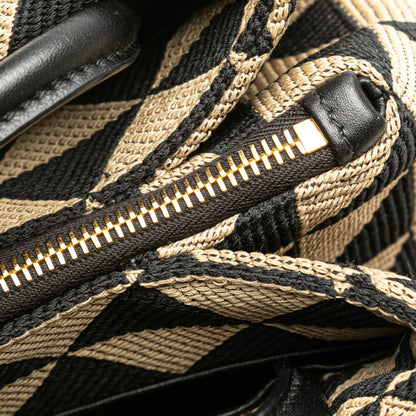 Prada Small Triangolo Symbole Jacquard Embroidered Shoulder Bag