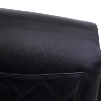 Chanel Quilted Goatskin Side Chain Compartment Flap