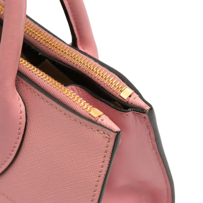 Prada City Calf Trimmed Saffiano Greche Paradigme Bag