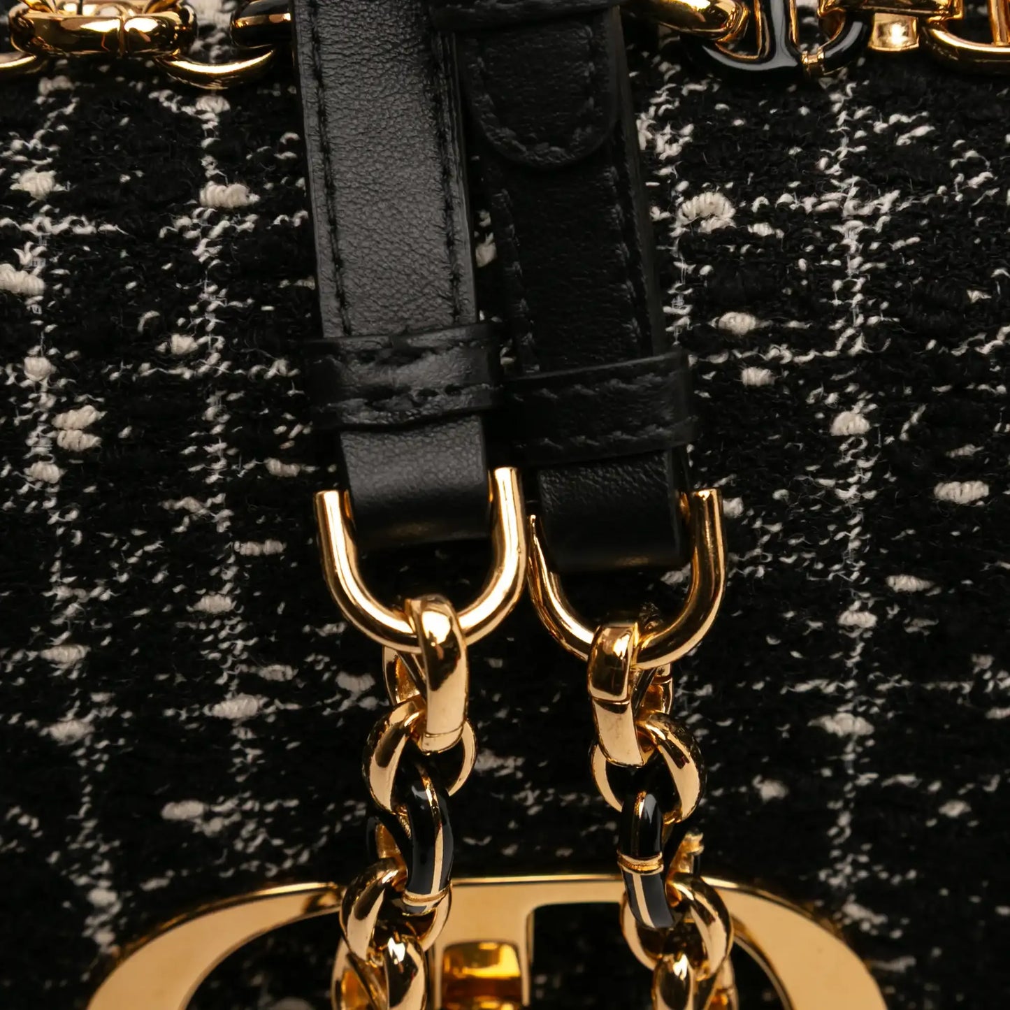 Dior Small Tweed Macrocannage Caro Bag