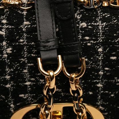 Dior Small Tweed Macrocannage Caro Bag