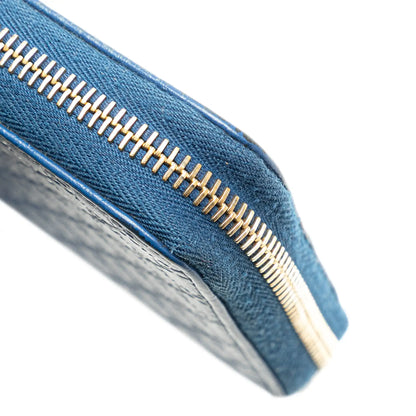 Gucci Microguccissima Zip Around Long Wallet
