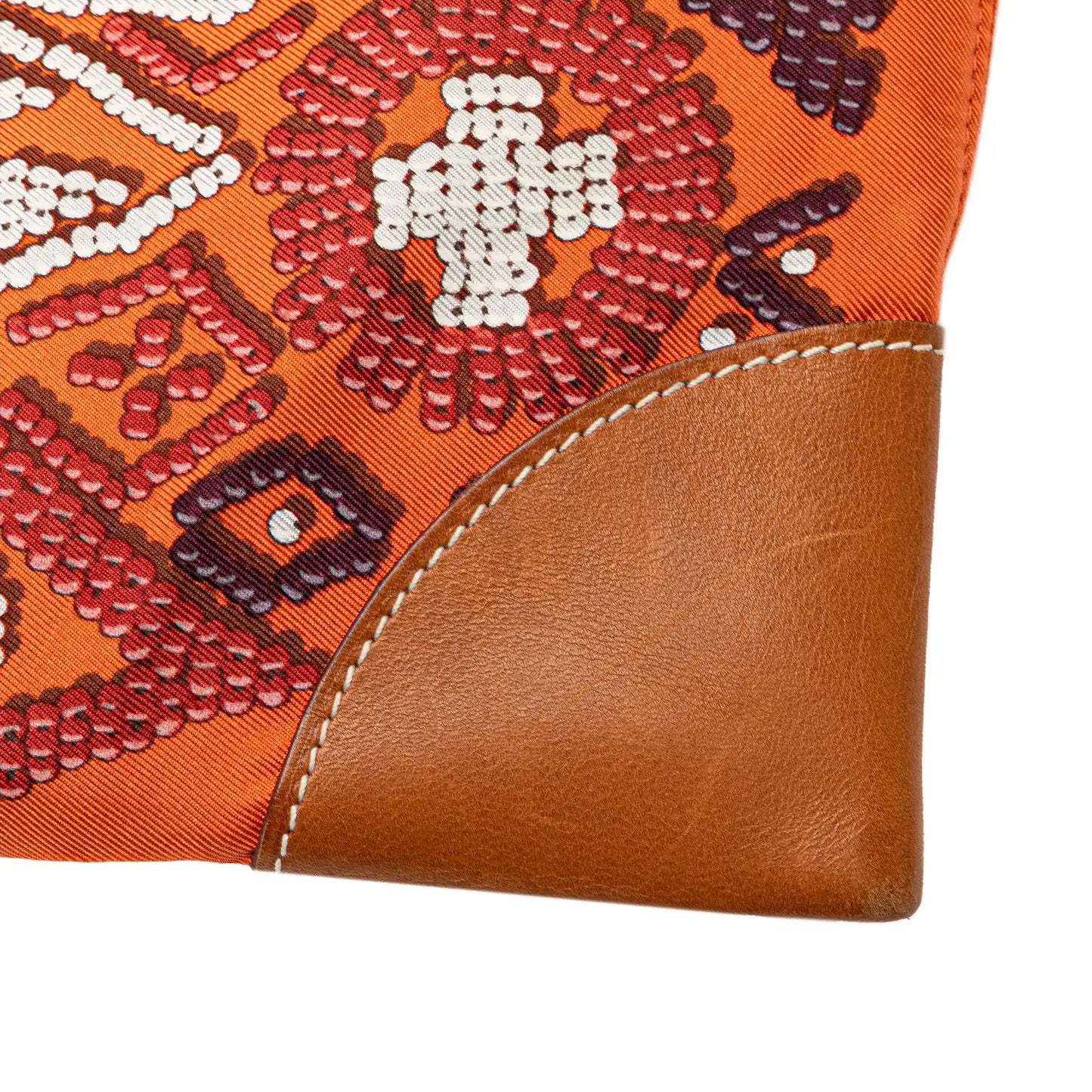Hermès Silk and Barenia Kelly En Perles Silky City 33