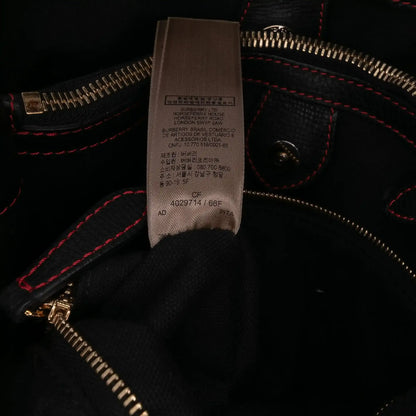 Burberry Medium Leather Patchwork and House Check Banner Satchel