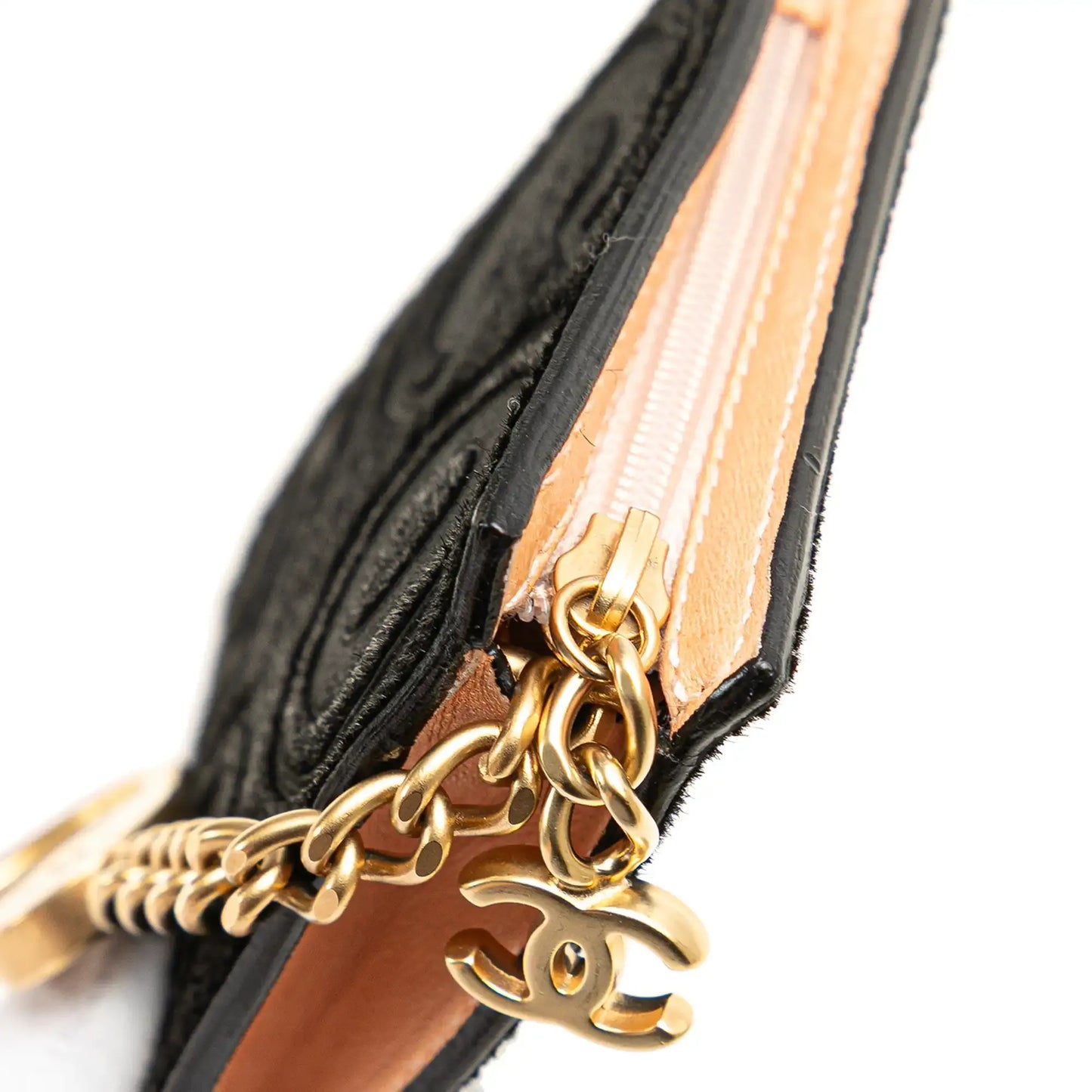 Chanel Ponyhair Coco Coin Pouch Keychain