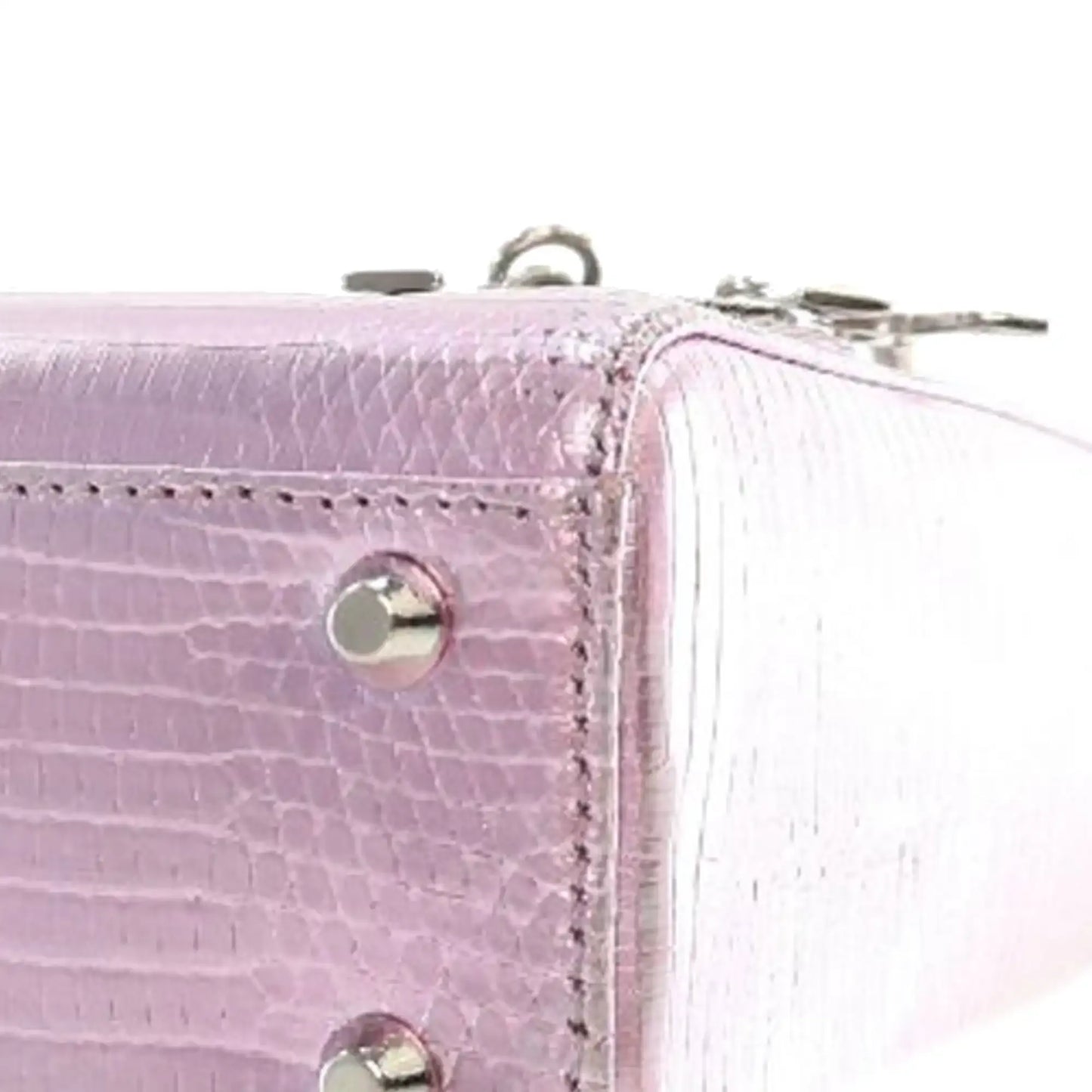 Dior Mini Metallic Lizard Leather Lady