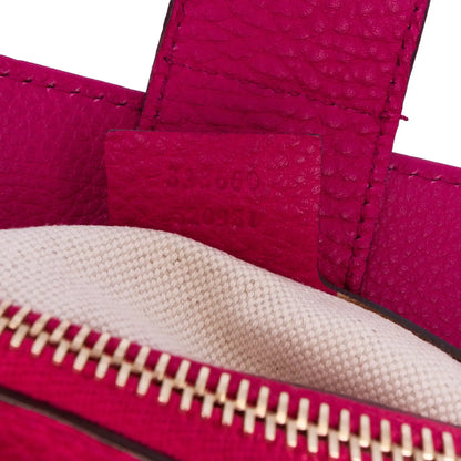 Gucci Medium Calfskin Bamboo Shopper Satchel