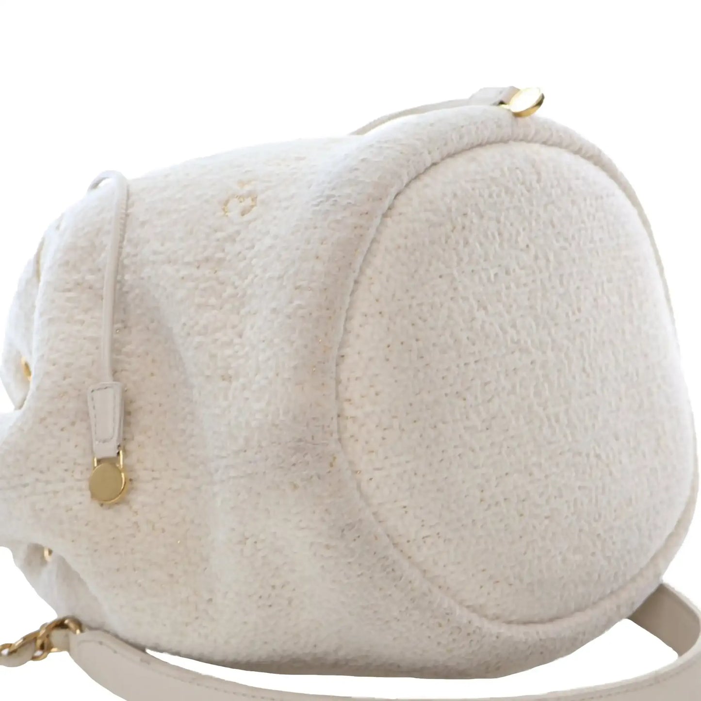 Chanel Small Tweed Deauville Drawstring Bucket Bag