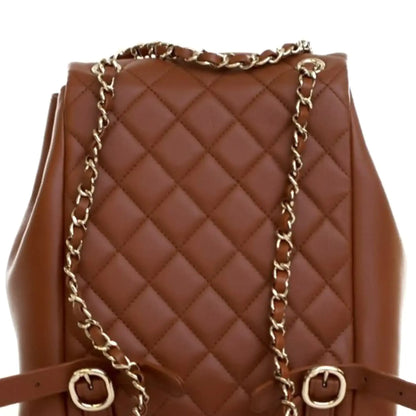 Chanel Small Quilted Calfskin Duma Pockets Drawstring Backpack