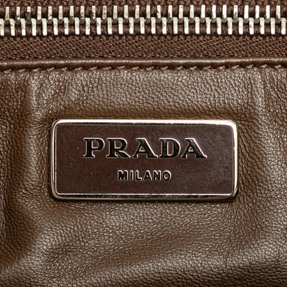 Prada Bicolor Saffiano Envelope Pushlock Clutch