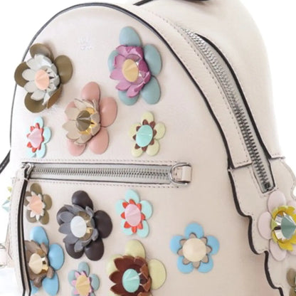 Fendi Mini Leather Vitello By The Way Flowerland Backpack