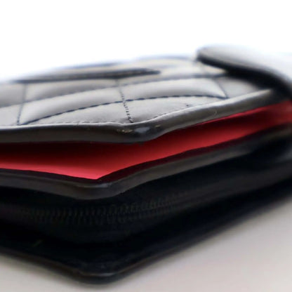 Chanel Calfskin Cambon Ligne Compact Zipped Wallet