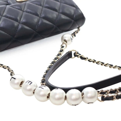 Chanel Small Quilted Lambskin My Precious Pearls Chain Flap
