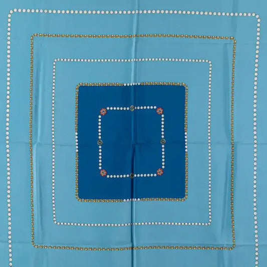 Chanel Jewelry Print Silk Scarf