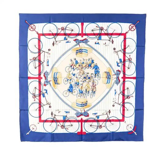 Hermès Les Becanes Silk Scarf